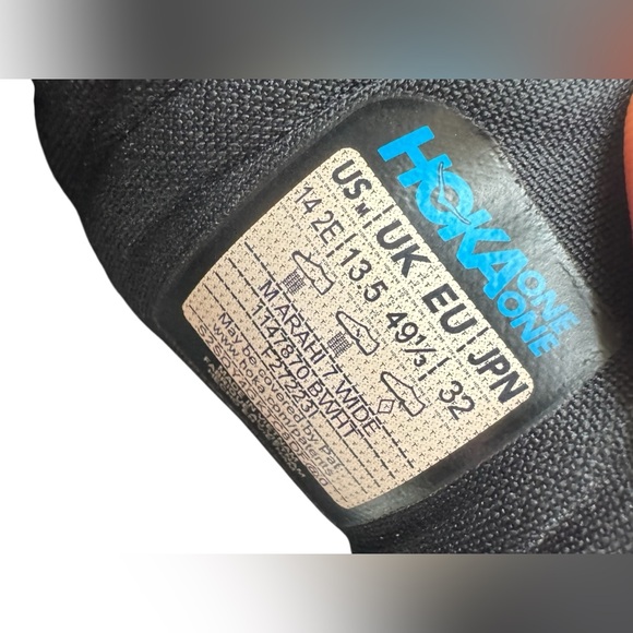 Hoka Black Athletic Running Shoes with Breathable Mesh - Picture 10 of 11